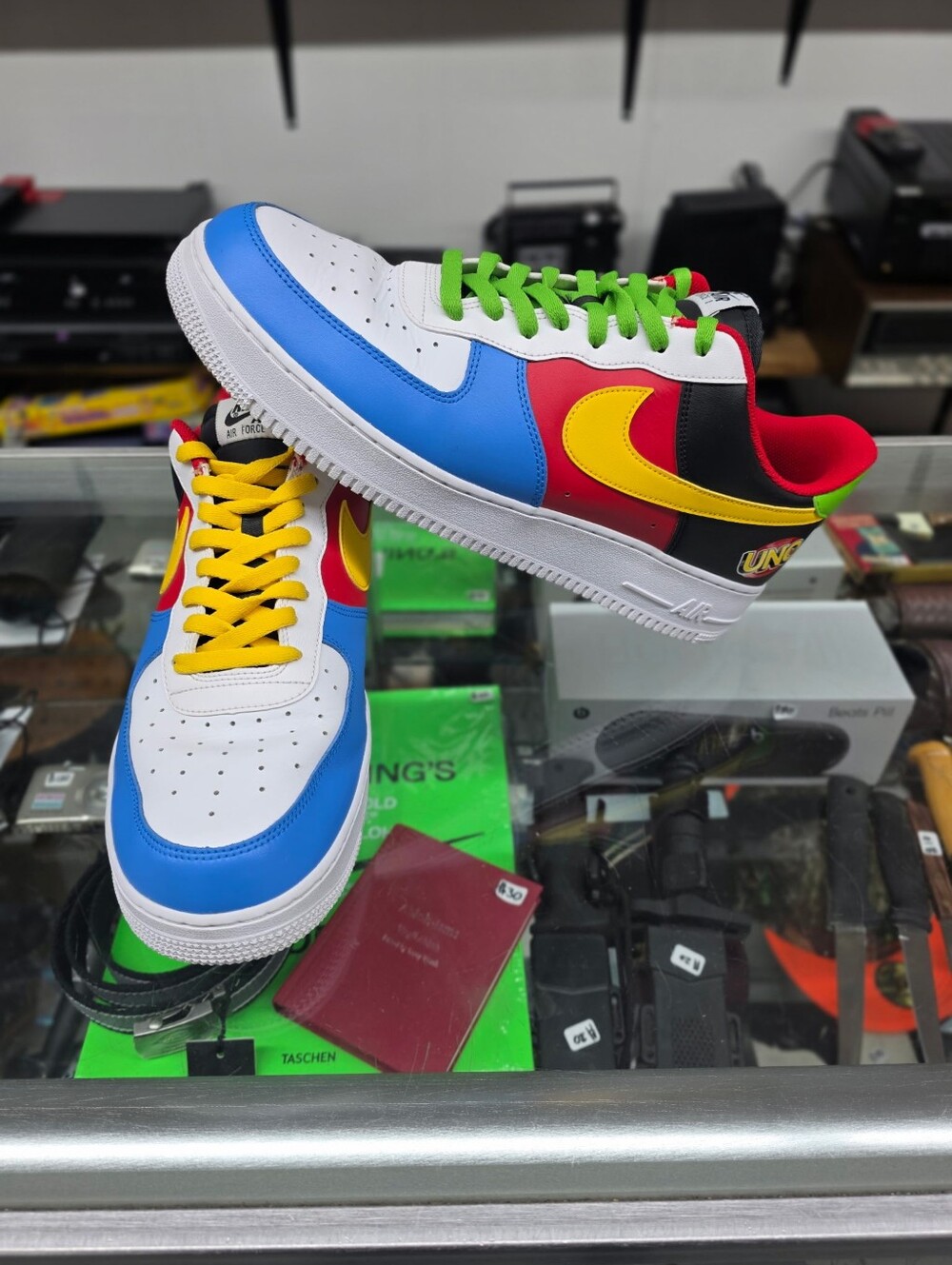Nike Air Force 1 Low x UNO 50th Anniversary Shoes DC8887-100 Men’s Size 14